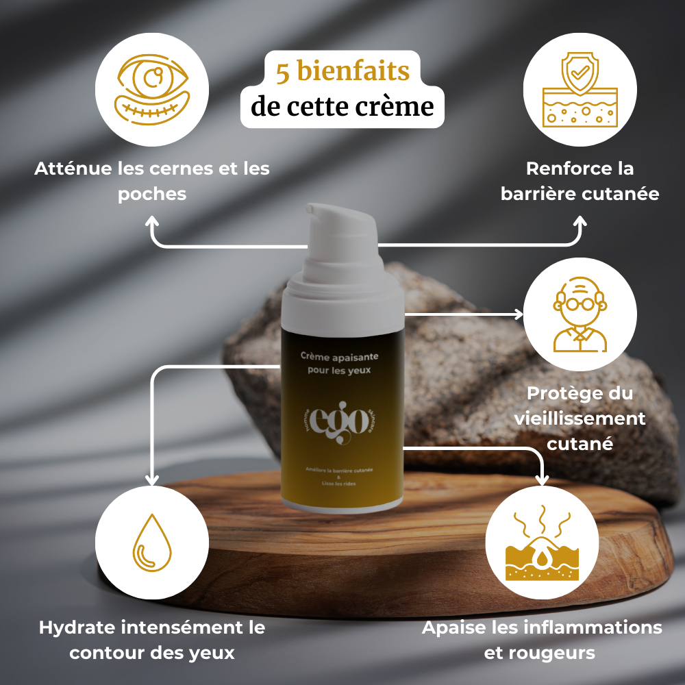 Crème apaisante pour les yeux