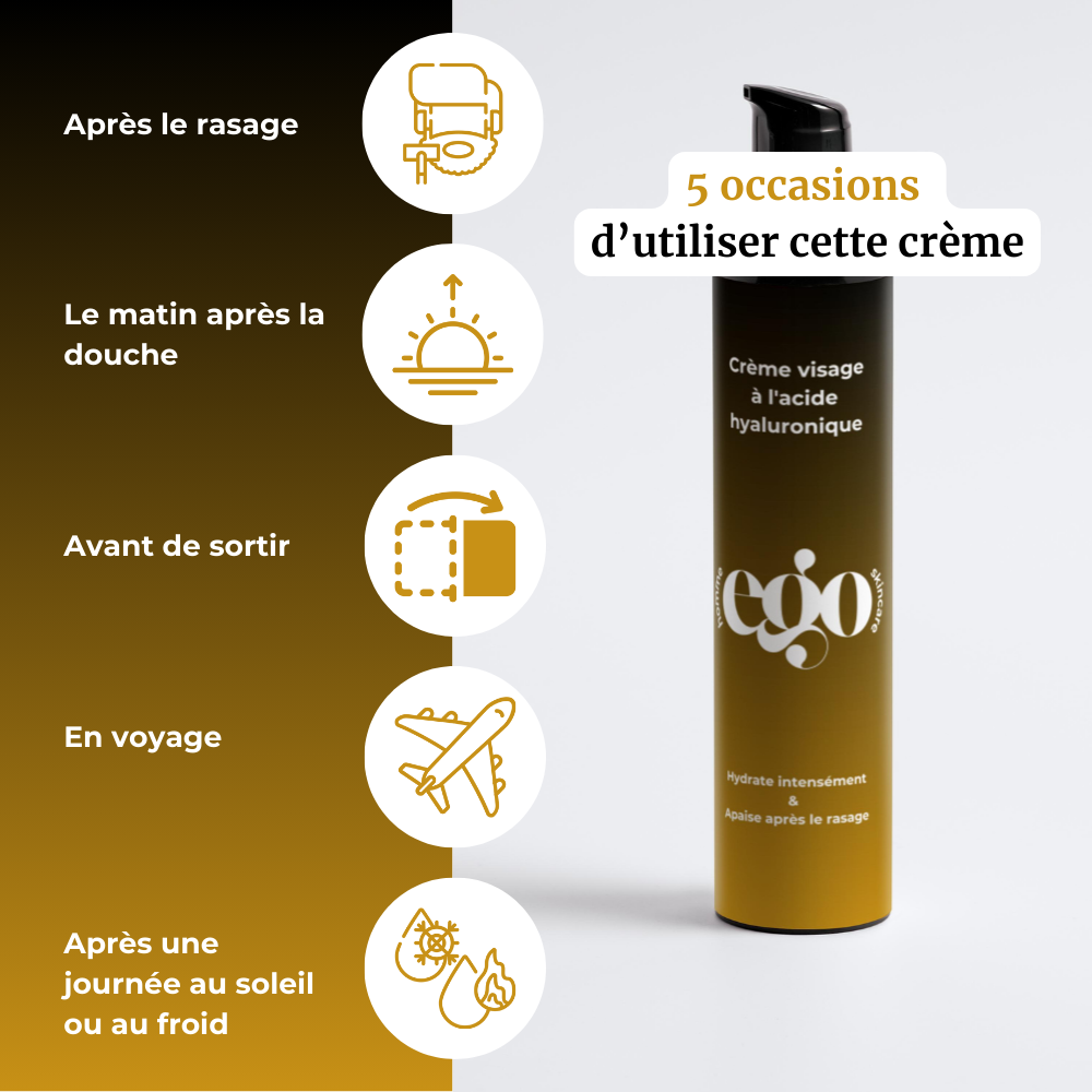 Crème visage à l'acide hyaluronique